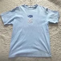 美品 UGG Tシャツ ロゴ ライトブルー ユニセックス Mサイズのサムネイル
