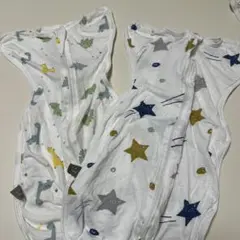 恐竜柄・星柄スワドル 2点セット S/M