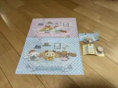 シナモロール くら寿司 キーホルダー＆テープ＆クリアファイル2点 計4点セット