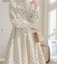 【未使用試着のみ】KOBE LETTUCE 神戸レタスフロッキリボンカラードレス