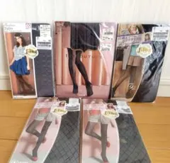 福助・GUNZE 60デニール タイツ M-Lサイズ　まとめ売り5点