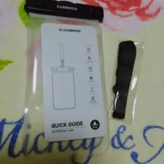 CASEKOO スマホ 防水ケース IPX8認定 完全防水 水に浮く 黒