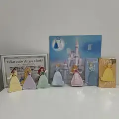 ブライダルグッズ　ディズニープリンセス お祝い カード 7枚 結婚式/ドレス当て