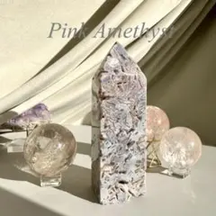 Bigサイズ✳︎ ドゥルージー煌めくポイント ピンクアメジスト タワー