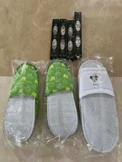 ホテルミラコスタ　アメニティセットソーイングセット、歯ブラシ、スリッパ3点