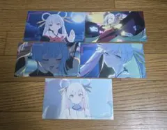 超かぐや姫! トレーディングミニ色紙 アニメイト 月見ヤチヨ 4枚セット