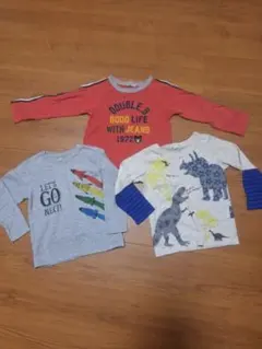 DOUBLE_B他、長袖Tシャツ3枚セット