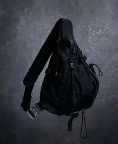 cobra buckle nylon one shoulder bag
