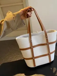 大人気♡万能トートバッグ 年中使用OK お出かけ女子会デートに最適