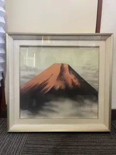 刺繍 山の風景 絵画 金色フレーム 刺繍 山の風景 絵画 金色フレーム - メルカリ