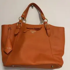 Samantha Vegaオレンジ トートバッグ 合成皮革