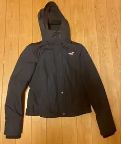 HOLLISTER ホリスター オールウェザージャケット 裏フリース 黒 Mのサムネイル