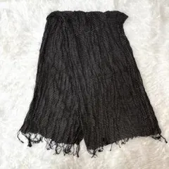 ☆値下げ☆レディースストール　ブラック×ベージュ　100%cotton