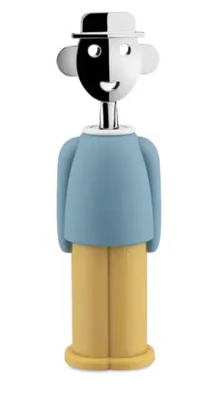 新品 ALESSI ワインオープナー ライトブルーのサムネイル