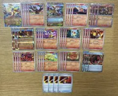 炎タイプデッキパーツ　メガカエンジシex メガバグーダex 49枚セット