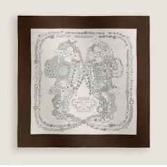 エルメス　2025ss カレ90 (ブリッド・ドゥ・ガラ・アン・フルール) カレ 90 《ブリッド・ドゥ・ガラ・アン・フルール》 - ブルー | Hermès