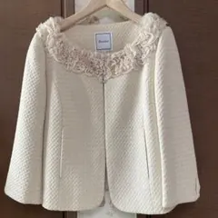 Anatelierアナトリエ　ビジューとフリルが可愛いジャケットフォーマル入学式