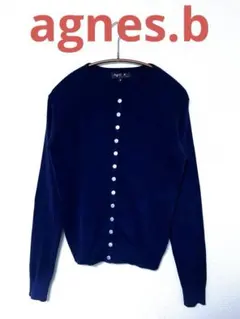 agnès b. ネイビー ボタン付きカーディガン サイズ3