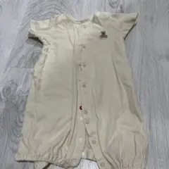 クリーム色ロンパース 60-60サイズ