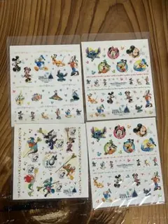 東京ディズニーリゾート シール4枚セット ミッキー スティッチ TDR