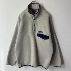 美品 22年製 パタゴニア シンチラスナップT オートミール S フリース