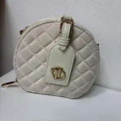 darich ベロアサークルミニマルバッグ アイボリー