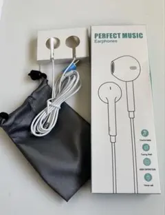 Type-Cコネクタのマイク付き有線イヤホン iPhone USB-C イヤホン