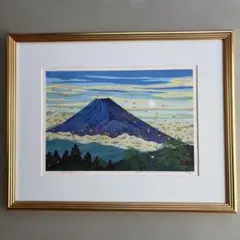 井堂雅夫による金銀箔手彩木版画 「夏 悠久の富士」 送料込み 井堂雅夫による金銀箔手彩木版画 「夏 悠久の富士」 送料込み - メルカリ