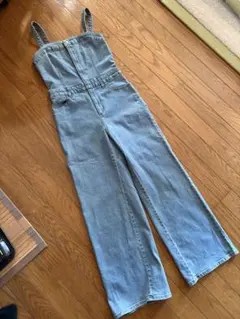 【美品】【最終値下げ】GUライトブルー デニム サロペット