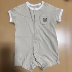 クマのロンパース　カバーオール　50 60センチ　新生児