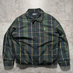 90s〜00s ラルフローレン　スウィングトップ　ダウンジャケット　チェック柄