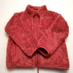120 ユニクロ フリース キッズ アウター 濃いピンク　UNIQLO