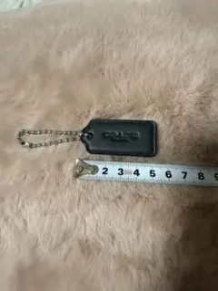 COACH コーチ レザー キーホルダー チャーム ブラック