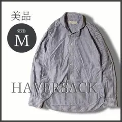 HAVERSACK ハバーサック ラウンドカラーワークシャツ M 美品のサムネイル