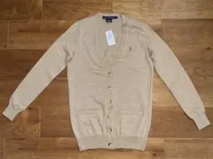 新品タグ付き Ralph Lauren カーディガン 米国S ベージュ