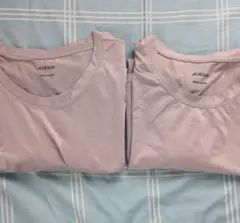 UNIQLO AIRism クルーネックTシャツ 2枚セット　グレーのサムネイル