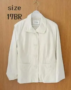 グレー ノーカラージャケット