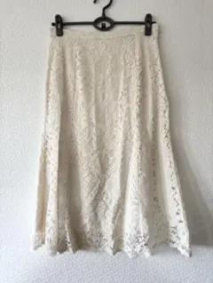 新品　ユニクロ　レースギャザースカート XL