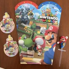 USJ スーパーニンテンドーワールド 5周年記念 ステッカー＆ピック