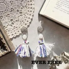 “モケモケピアス シルバー”アレルギー対応＆イヤリング変更OK‼︎