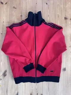 adidas 80s デサント製 西ドイツ トラックジャケット 3 レッド