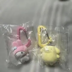 サンリオキャラクター　カラフルカラビナマスコットチャーム　ポムポムプリンマイメロ