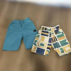 ブランシェス、オーシャンアンドグラウンド ハーフパンツ120 2点セット