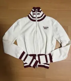 Reebok ジップアップ　ニットパーカー　ゴルフ　テニス　トラックジャケット