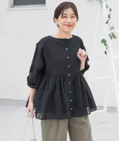 【24SS極美品】アーバンリサーチドアーズ コットンボイル2WAYブラウス