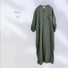 RNA シャツワンピース　袖7部　麻55% ゆったりシルエット　楽ちんのサムネイル