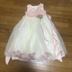 Kids dream ドレス　ピンク　花　9-10歳用