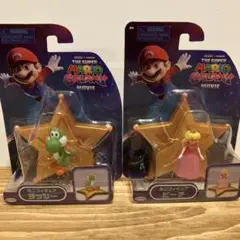 スーパーマリオギャラクシー　ミニフィギュア　ヨッシー　ピーチ　2体セット　新品