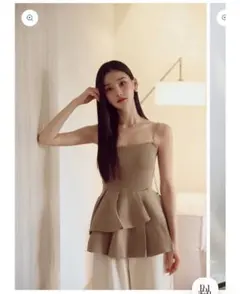 新品未使用タグ付き】ポローラ polaura コントゥアリボンニット