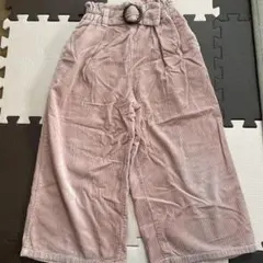 GU コーデュロイワイドパンツ 140 ピンク